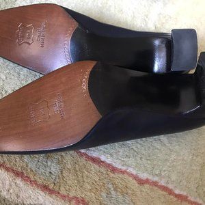 Stuart Weitzman Navy Leather Pumps